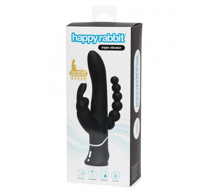 Тройной вибратор Happy Rabbit Triple Curve