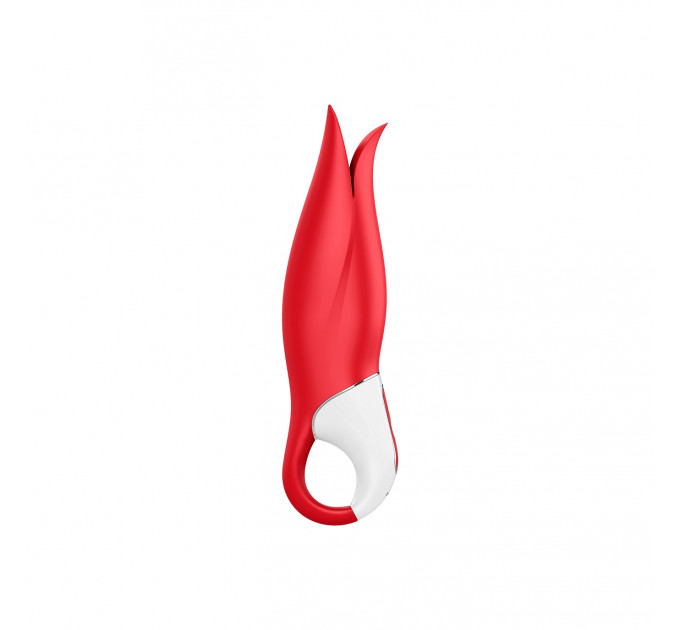Вибратор в форме Цветка с мягкими лепестками Satisfyer Vibes Power Flower, красный