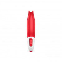 Вібратор у формі Квітки з м'якими пелюстками Satisfyer Vibes Power Flower, червоний