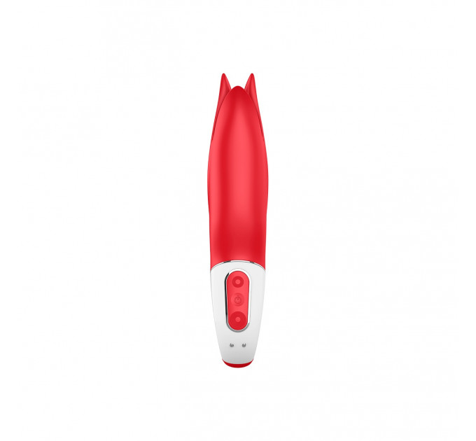 Вибратор в форме Цветка с мягкими лепестками Satisfyer Vibes Power Flower, красный