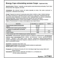 Збудливі капсули для жінок HOT ERO Energy Caps (ціна за упаковку, 5 капсул)