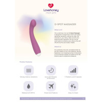 Вібратор для точки G Lovehoney Mon Ami G-spot, фіолетовий