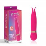 Вибратор-мини с раздвоенным кончиком Chisa M-Mello Forked Vibe, розовый