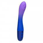 Вібратор з пульсатором Every Night Toys для точки G, синьо-фіолетовий градієнт