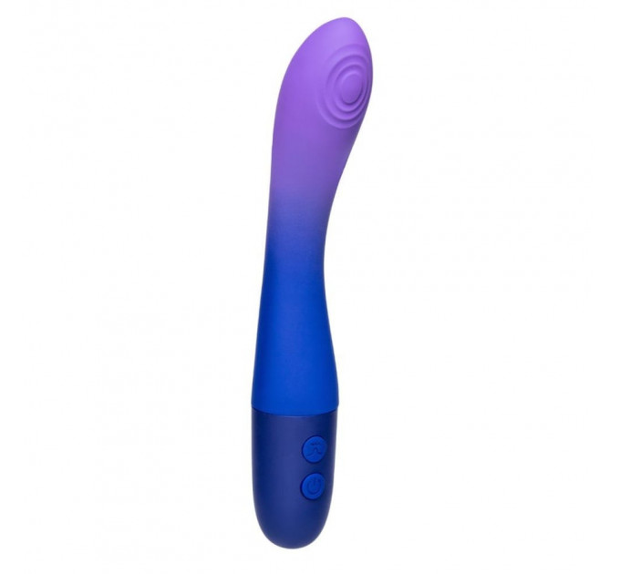 Вібратор з пульсатором Every Night Toys для точки G, синьо-фіолетовий градієнт