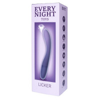 Вибратор с пульсатором Every Night Toys для точки G, сине-фиолетовый градиент