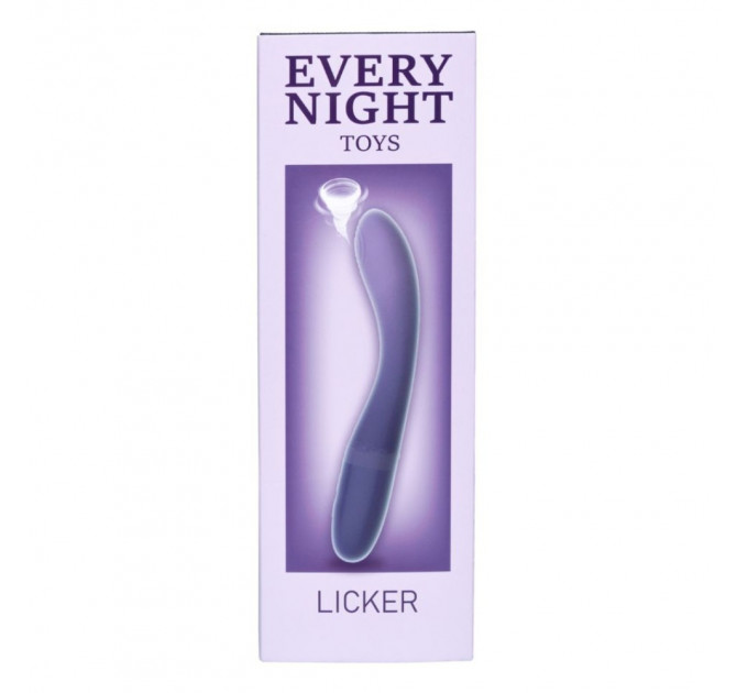 Вібратор з пульсатором Every Night Toys для точки G, синьо-фіолетовий градієнт