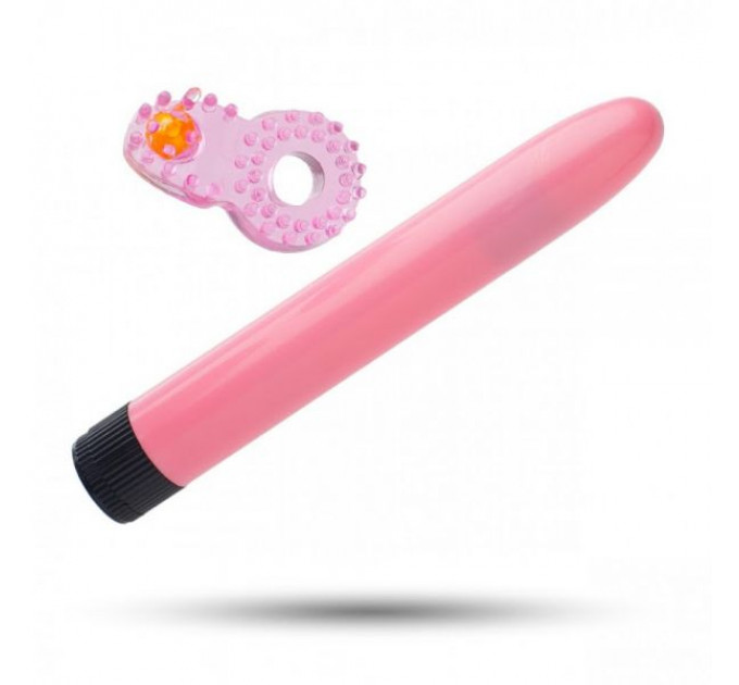 Набір Sex Toys Класичний Вібромасажер Ерекційне Кільце, Pink