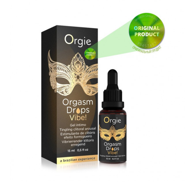 Клиторальные капли с вибрацией ORGASM DROPS VIBE - 15 мл