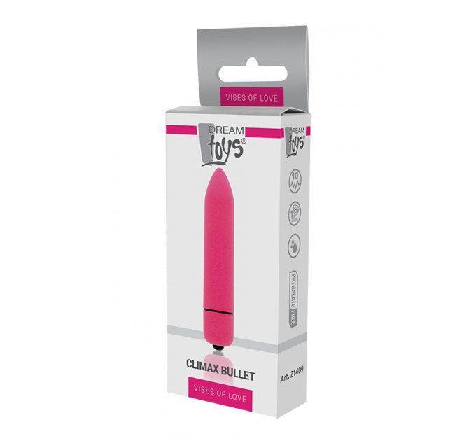 Мини вибромассажер DREAM TOYS 10-SPEED CLIMAX BULLET PINK