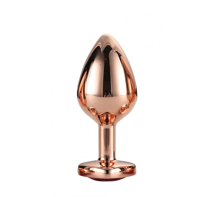 DT21790 Анальная пробка с сердцем GLEAMING LOVE ROSE GOLD PLUG MEDIUM