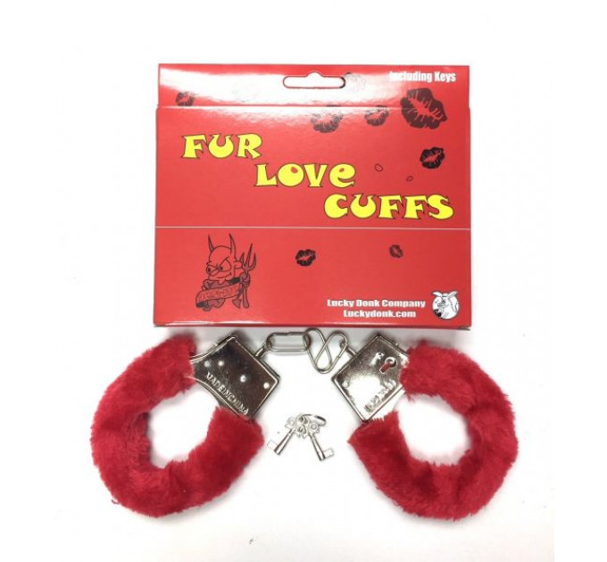 Наручники с мехом Fur Love Cuffs, Red