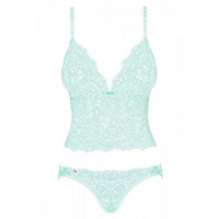 410932 Топ і трусики Delicanta Obsessive top , Мята, S/M