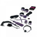 F61278 Набор БДСМ 10 шт Master & Slave BDSM Kit tijgerprint Purpel