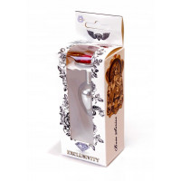 Анальна пробка з каменем Plug-Jewellery Silver PLUG-Pink розмір S