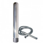 Анальний душ со шлангом Joy Division Aluminium Intimate Douche, стальной
