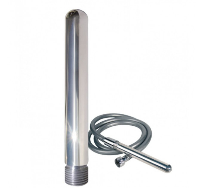 Анальний душ со шлангом Joy Division Aluminium Intimate Douche, стальной