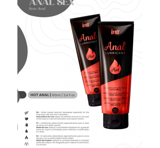 Лубрикант анальный Intt Anal Lubricant с разогревающим эффектом, 100 мл