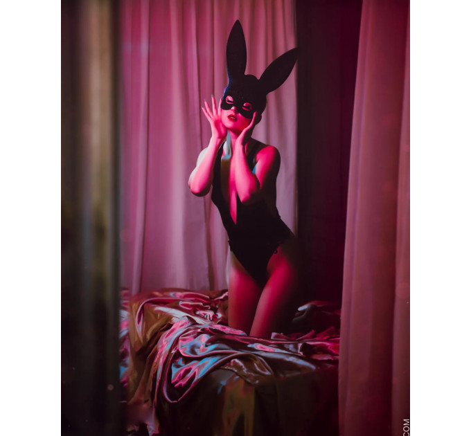 Блискуча маска кролика Leg Avenue Glitter masquerade rabbit mask O/S
