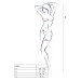 Бодистокинг крупная сетка Passion BS091 white, S/L
