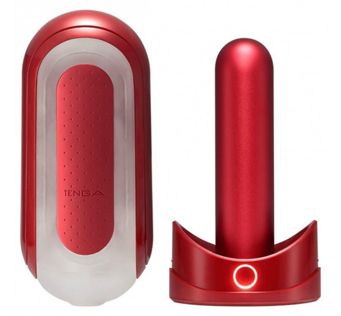 Эксклюзивный набор Мастурбатор с нагревом FLIP 0(ZERO) RED & WARMER SET