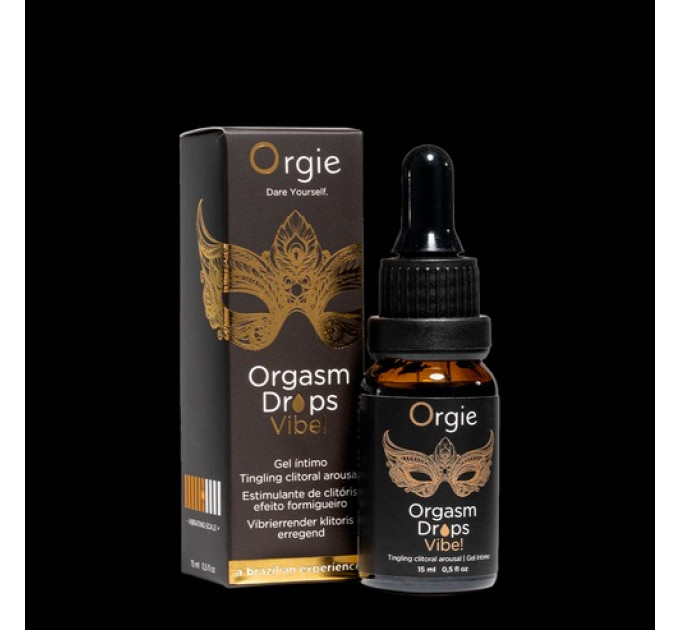Клиторальные капли с вибрацией ORGASM DROPS VIBE - 15 мл