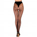 Колготки с декоративным узором сзади Ballerina's Secret и открытым доступом, черные, L/XL