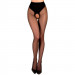 Колготки с декоративным узором сзади Ballerina's Secret и открытым доступом, черные, L/XL