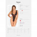 Кружевное боди Obsessive Figurea, черный, S/M