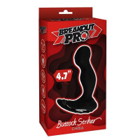 Масажер простати Chisa Breakout Pro Buttock Striker з вібрацією та пульсацією, чорний