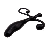 Масажер простати Chisa GK Power Party Hat Cock Ring із фігурною ручкою, чорний
