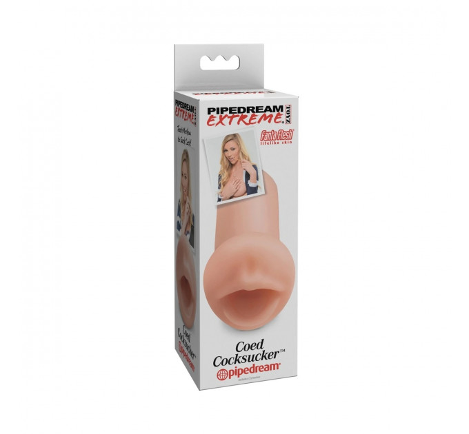 Мастурбатор Рот Pipedream PDX Extreme PET Coed Cocksucker, бежевий