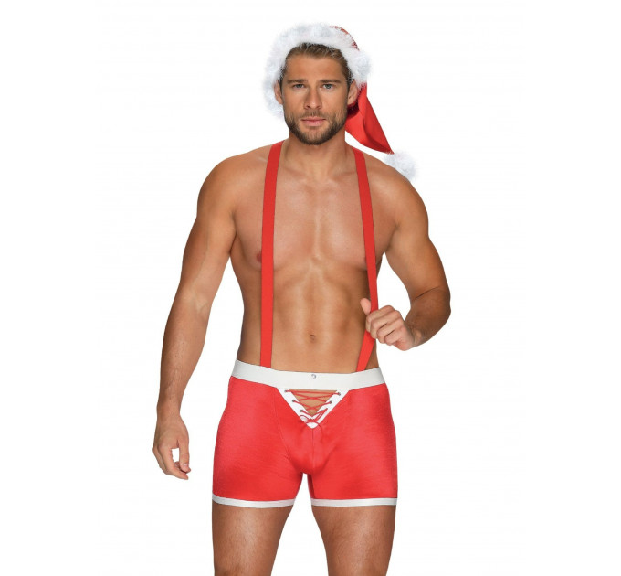 Новогодний костюм Санта Клауса Obsessive Mr. Claus, красно-белый, L\XL