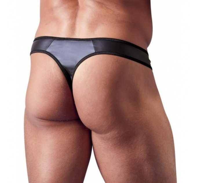 Чоловічі стрінги зі стразами по блискавці Sven Joy Ment Men's String, чорний, L