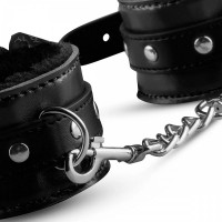 Набір для бондажу Whipped зі шкіри, з ланцюгом, чорний