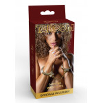 Наручники золотые украшенные камнями Diamond Wrist Cuffs Gold Taboom