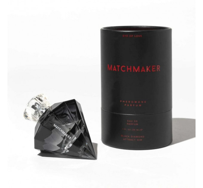 Парфуми з феромонами чоловічого Matchmaker Black Diamond Attract Him для підвищення впевненості, 30 мл