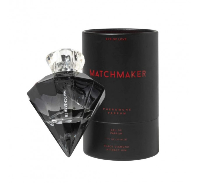 Парфуми з феромонами чоловічого Matchmaker Black Diamond Attract Him для підвищення впевненості, 30 мл