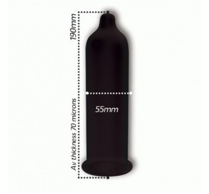 Презервативи Pasante Black Velvet condoms 56 мм (ціна за 6 шт.)