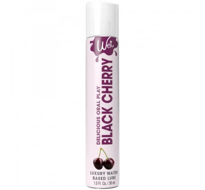 Съедобный лубрикант со вкусом черешни WET BLACK CHERRY 30 мл