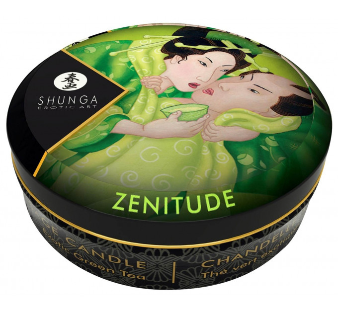 Свеча для массажа Shunga Zenitude Exotic Green Tea c ароматом зеленого чая, 30 мл