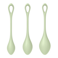 Набір вагінальних кульок Satisfyer Yoni Power 2 light, зелений