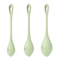 Набір вагінальних кульок Satisfyer Yoni Power 2 light, зелений