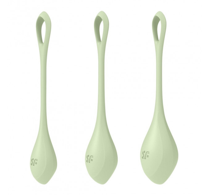 Набор вагинальных шариков Satisfyer Yoni Power 2 light, зеленый