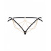 Трусики стринги с цепочками Obsessive Pantheria thong black L/XL
