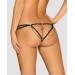 Трусики стринги с цепочками Obsessive Pantheria thong black L/XL