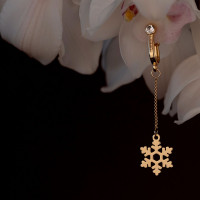 Прикраси для клітора та статевих губ non-pierced clitoral jewelry dangle with snowflake UPKO