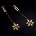 Прикраси для клітора та статевих губ non-pierced clitoral jewelry dangle with snowflake UPKO