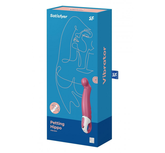 Вибратор для стимуляции точки G Satisfyer Petting Hippo, розовый
