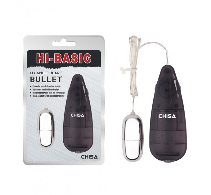 Вибропуля на пульте управления Chisa Hi-Basic, серебристый